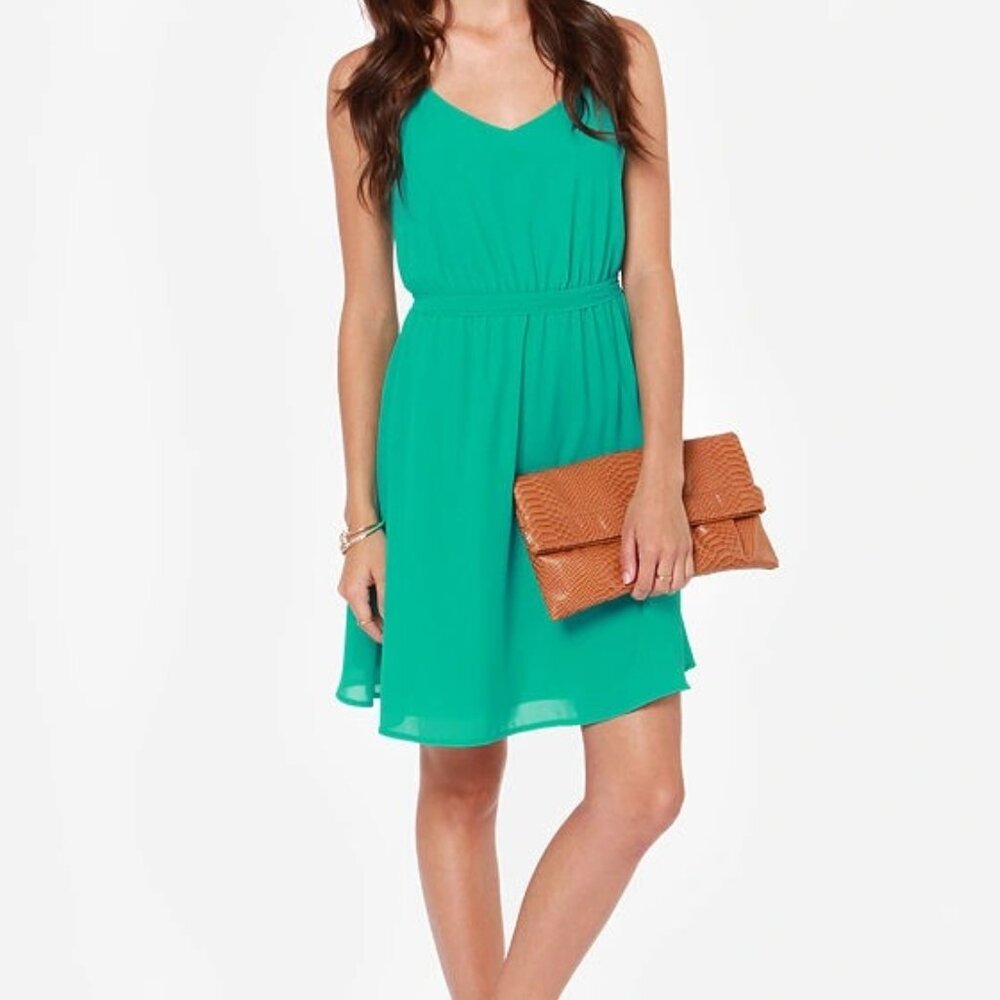 LULUS Knot For Love Sea Green Dress